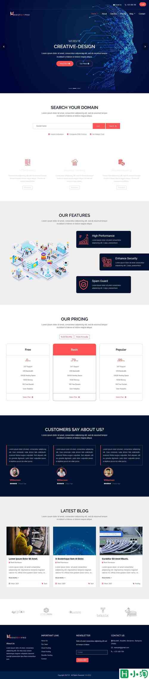 wordpress 商务模板