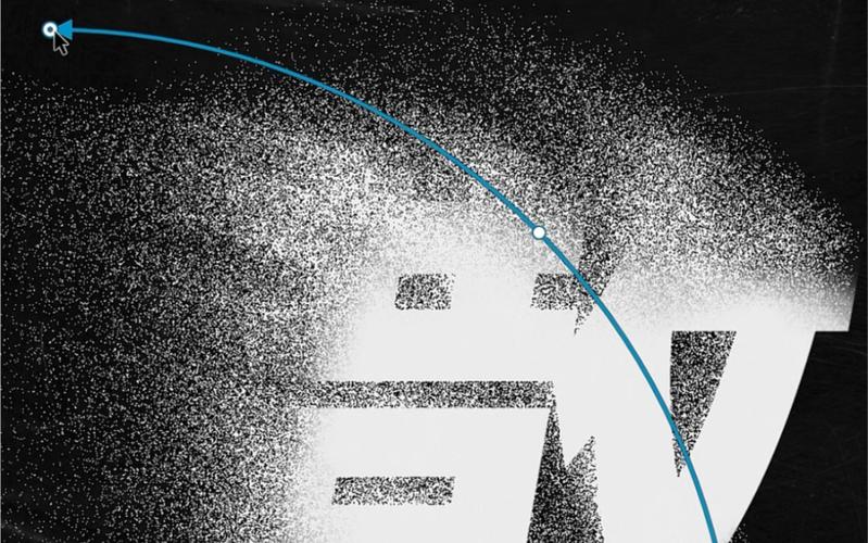 ps粒子文字特效教程