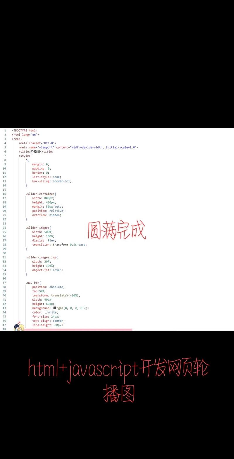 h5网页幻灯片轮播代码
