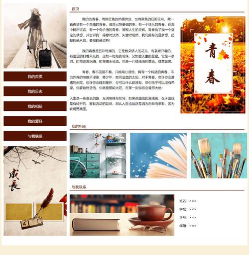 html网页模版公开课